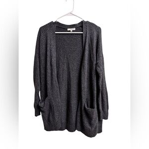 Madewell Gray Open Front Long Cardigan Sweater Pockets Women’s Small